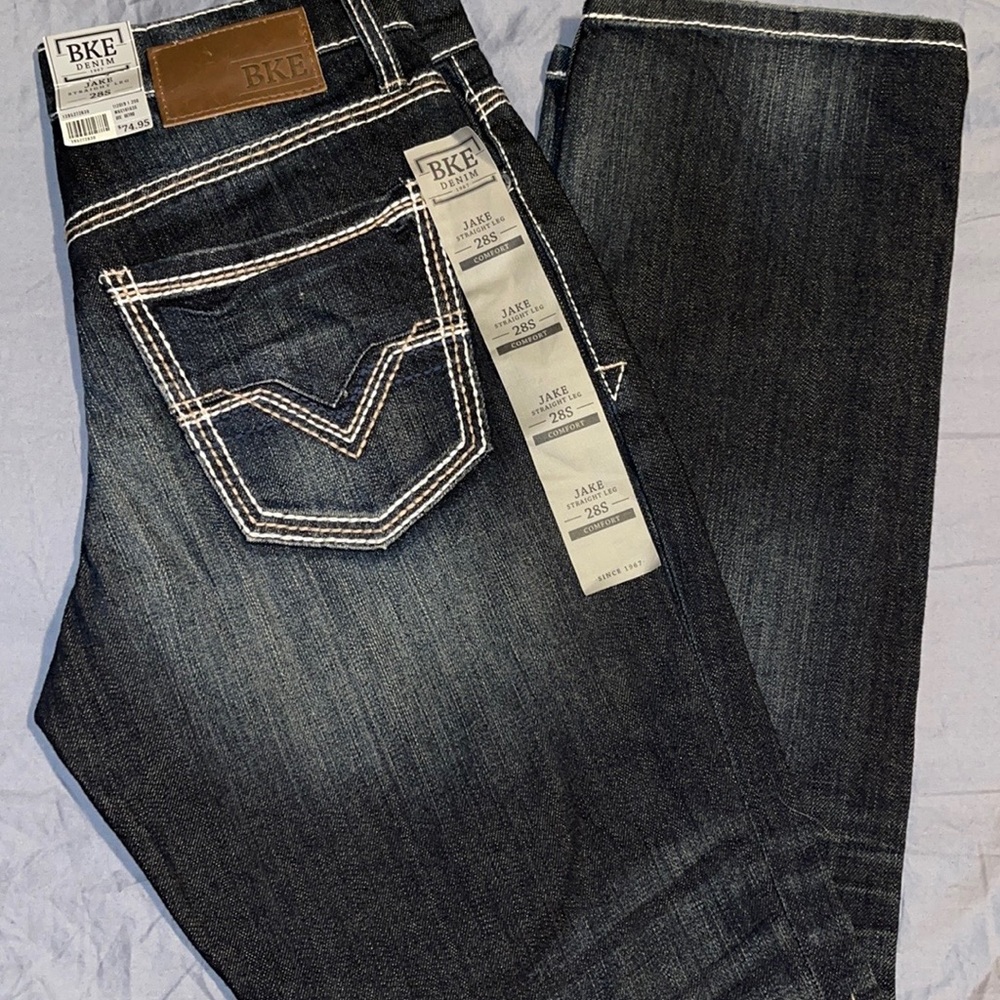 Bke Buckle Jake Straight Leg Dark Blue Jeans Size 28S